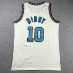 NBA 10 Bibby Memphis Grizzlies Maillot crème brodé